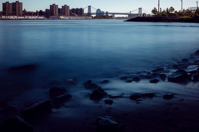 Scenic view of river against sky