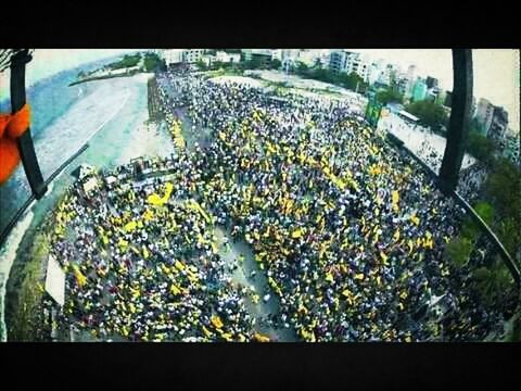 Protesters in maldives 