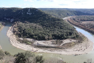 High angle view of landscape