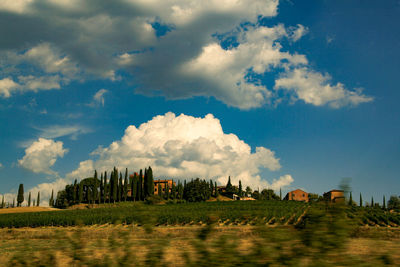 Panoramic view of landscape against sky