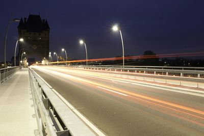 City street at night