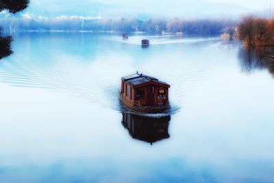 Scenic view of lake during winter