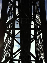 Low angle view of metal structure