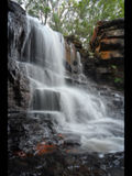 Scenic view of waterfall