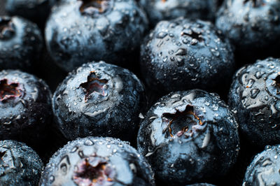 Full frame shot of blueberries