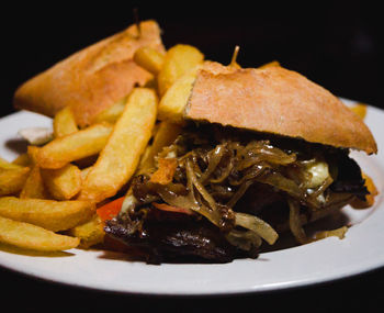 Close-up of food on plate