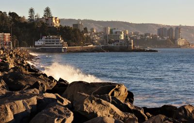View of city at waterfront