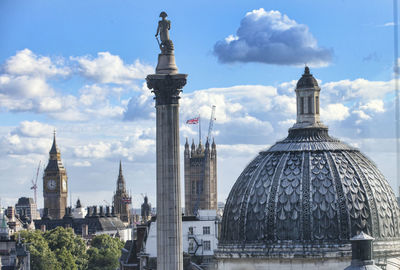 Building against cloudy sky