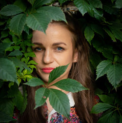 Close-up of young woman