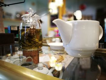 Close-up of drink on table