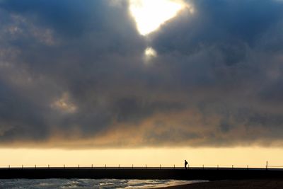 Dramatic sky over sea