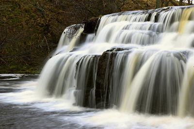 Scenic view of waterfall