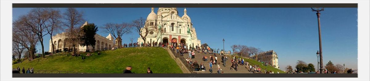 Tourists in a temple