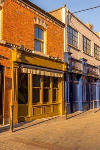 Exterior of building, golden hour in dublin