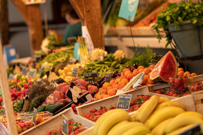 Fruits for sale in market