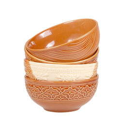 Close-up of bowl against white background
