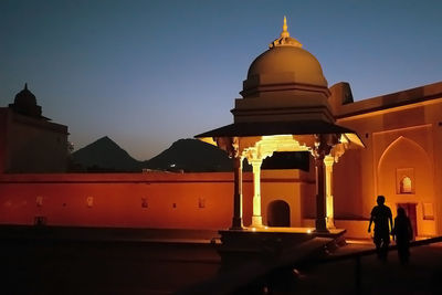 View of built structure against clear sky