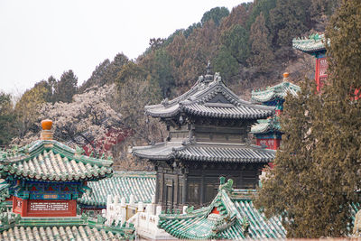 Panoramic view of temple building