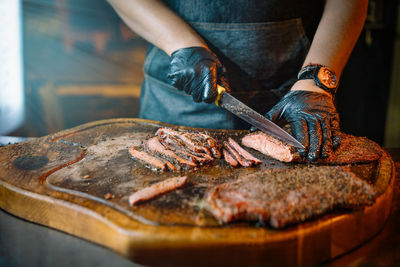 Street food vendor at night