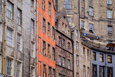 Low angle view of buildings in city