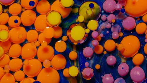 Full frame shot of multi colored balloons