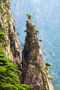 Scenic view of rocky mountains