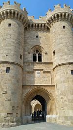 Low angle view of castle