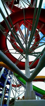 Low angle view of ferris wheel