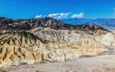 Scenic view of rocky mountains against sky