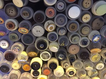 Full frame shot of coins