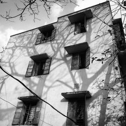 Low angle view of building against sky