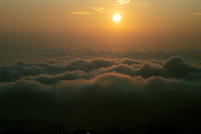 Scenic view of sunset