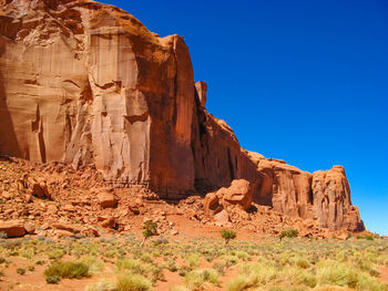 Rock formations in a desert