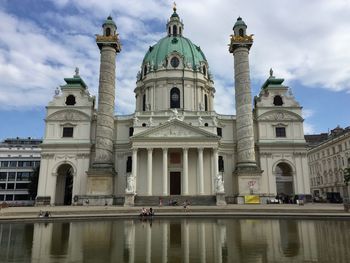 View of buildings against sky karlskirche