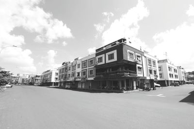 Road against cloudy sky