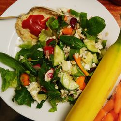 Close-up of salad in plate