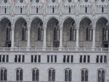 Low angle view of parliament in budapest