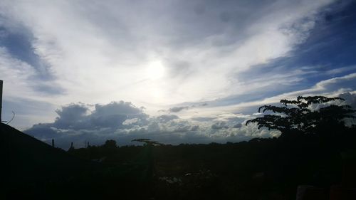 Scenic view of cloudy sky