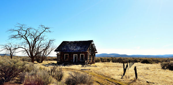 Old western homestead.