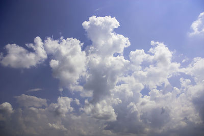 Full frame shot of clouds in blue sky