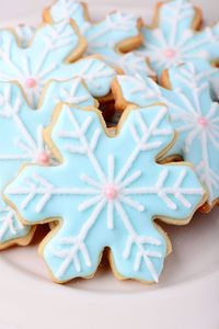 High angle view of cookies in plate during christmas