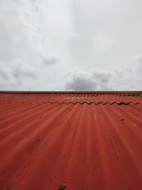 Low angle view of desert against sky