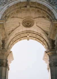 Low angle view of historical building