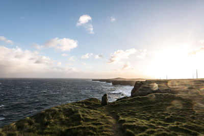 Scenic view of sea against sky