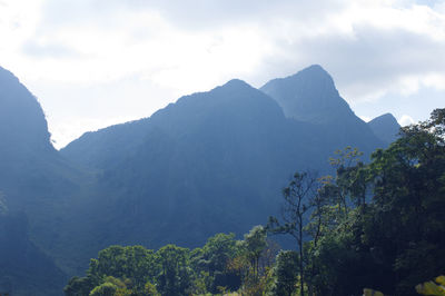 The view on the way up to doi luang chiang dao, chiang mai, thailand.