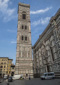 View of buildings against sky in city