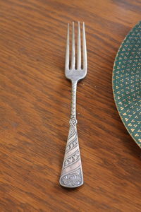 High angle view of objects on table