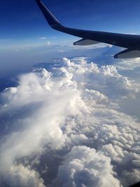 Aerial view of cloudscape