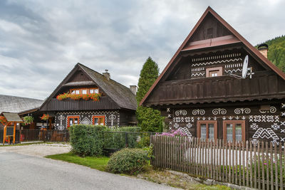 First folk architecture reserve in the world in cicmany, slovakia