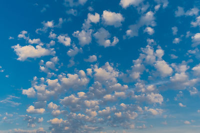 Low angle view of clouds in sky